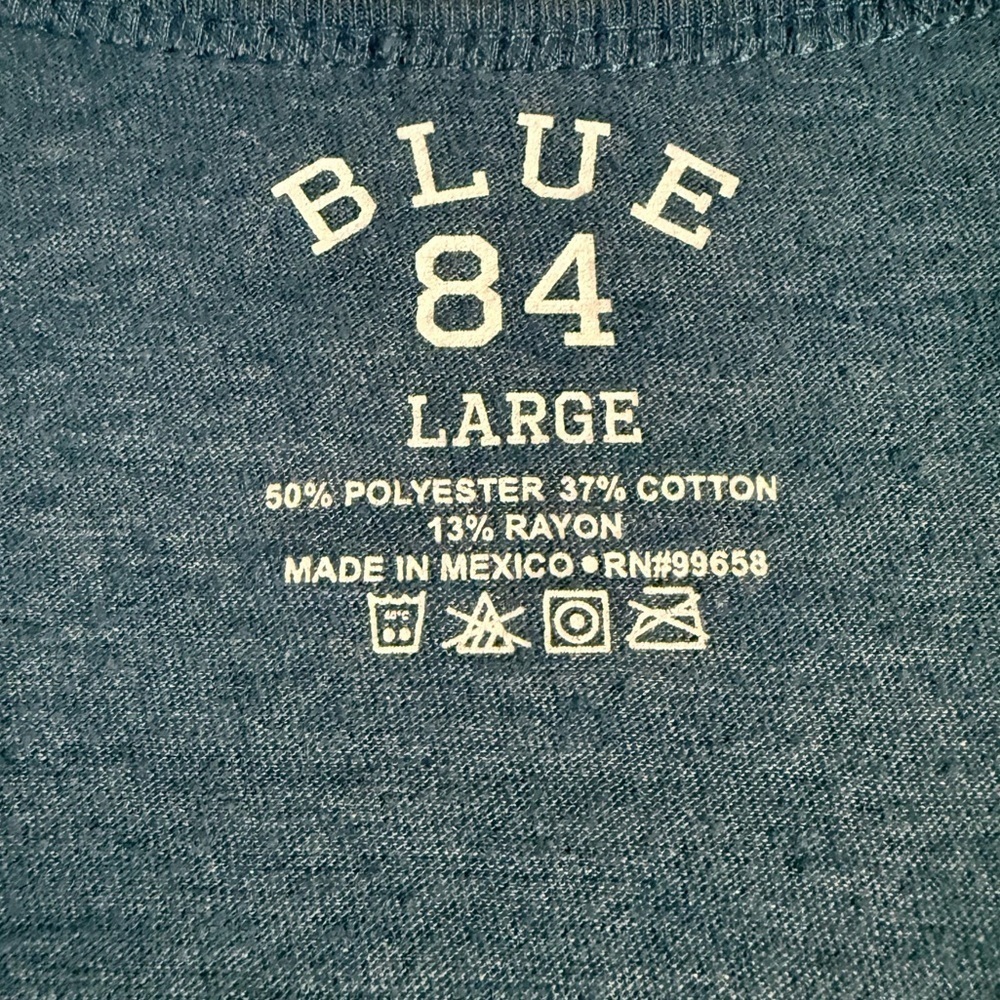 Blue 84 Heathered Teal Blue Tee Ron Jon Surf Shop Grand Turk Size Large - Picture 2 of 5
